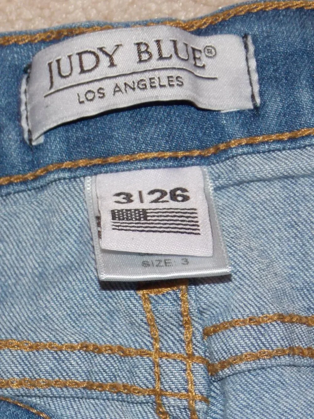 Judy Blue Jeans Juniors 3/26 Blue Dark Wash Mid Rise Skinny Fit Stretch Denim